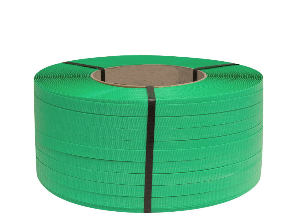 Полипропиленовая лента ПП - 15 мм х 1,0 мм зеленая